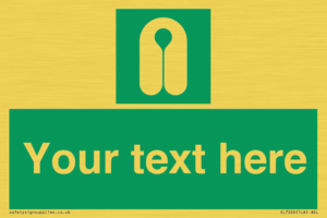 Custom sign safe condition Lifejacket